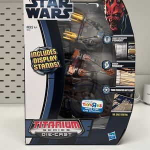 STAR WARS Titanium Series Anakin Skywalker & Sebulba Podracers, Battleship